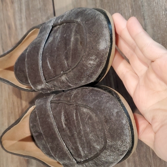 Anthropologie Franco Sarto velvet Loafer flats shoes sz 10M - Picture 5 of 13